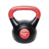 Hantla kettlebell inSPORTline Vin-Bell Dark 16 kg ∙ powłoka winylowa ∙ gumowe podkładki ∙ ergonomiczny uchwyt ∙ wytrzymała